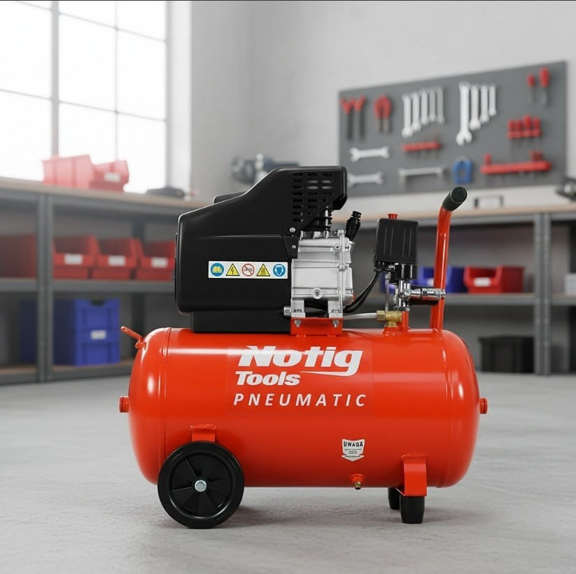 Compresor de aer 50L, Notig Tools, 2CP, monofazat, N3421 — imaginea 5