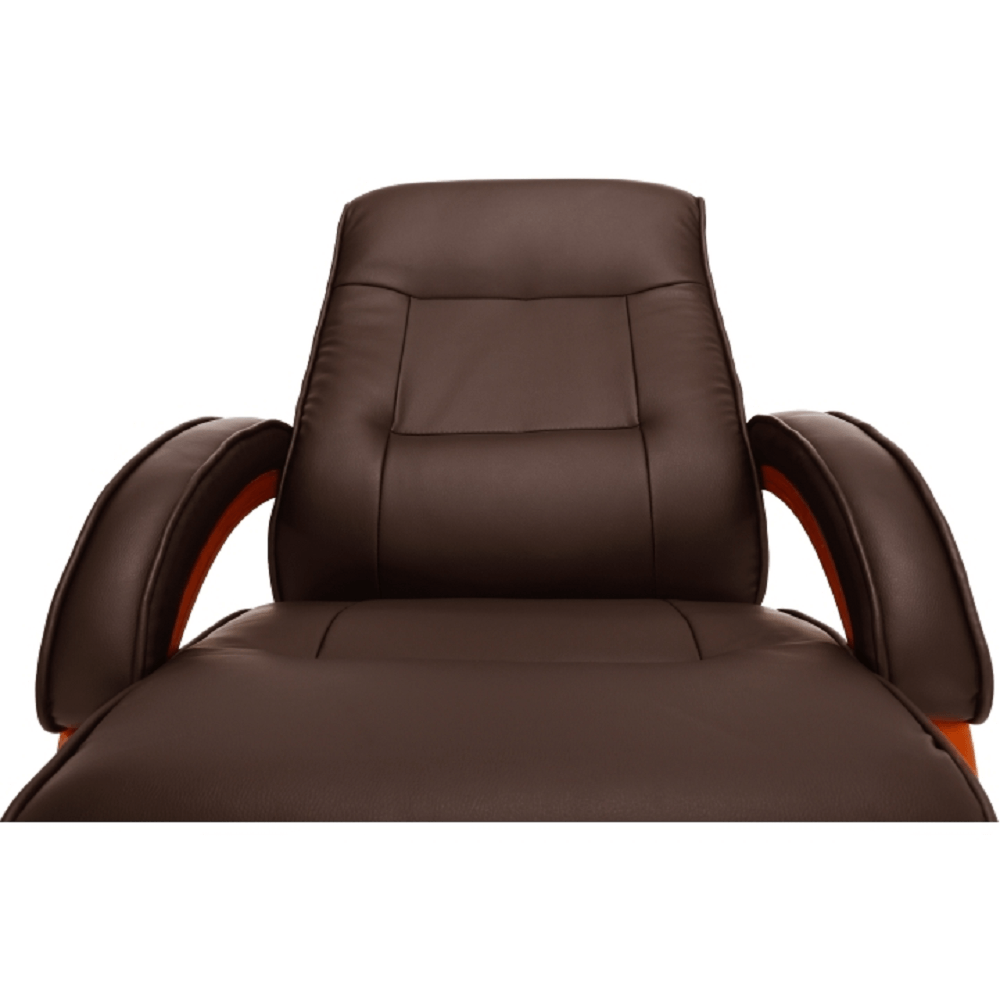 Scaun relaxant reglabil, maro inchis, RYAN — imaginea 3