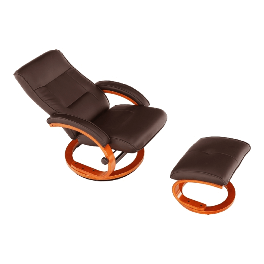 Scaun relaxant reglabil, maro inchis, RYAN — imaginea 7