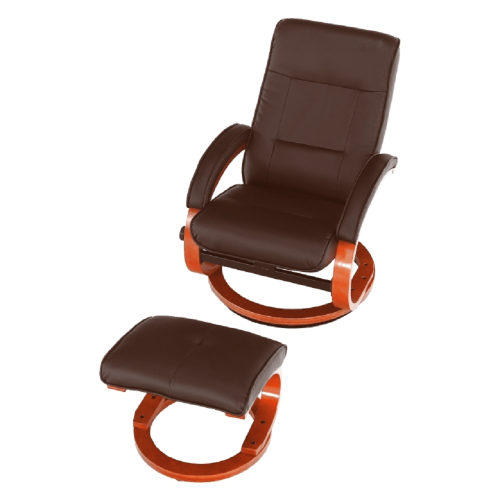 Scaun relaxant reglabil, maro inchis, RYAN — imaginea 10