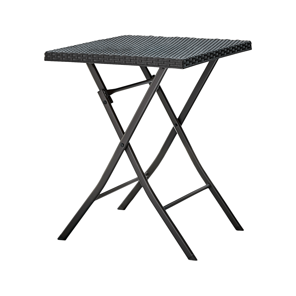 Set ratan de gradina 1+2, negru, FARUK — imaginea 3