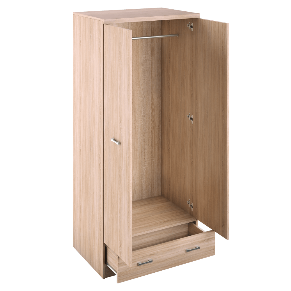 Dulap 2D1S, stejar Sonoma, TOPTY TIP 30 — imaginea 2