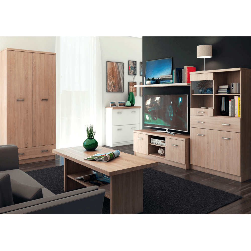 Comoda TV 2D, stejar Sonoma, TOPTY TIP 35 — imaginea 4