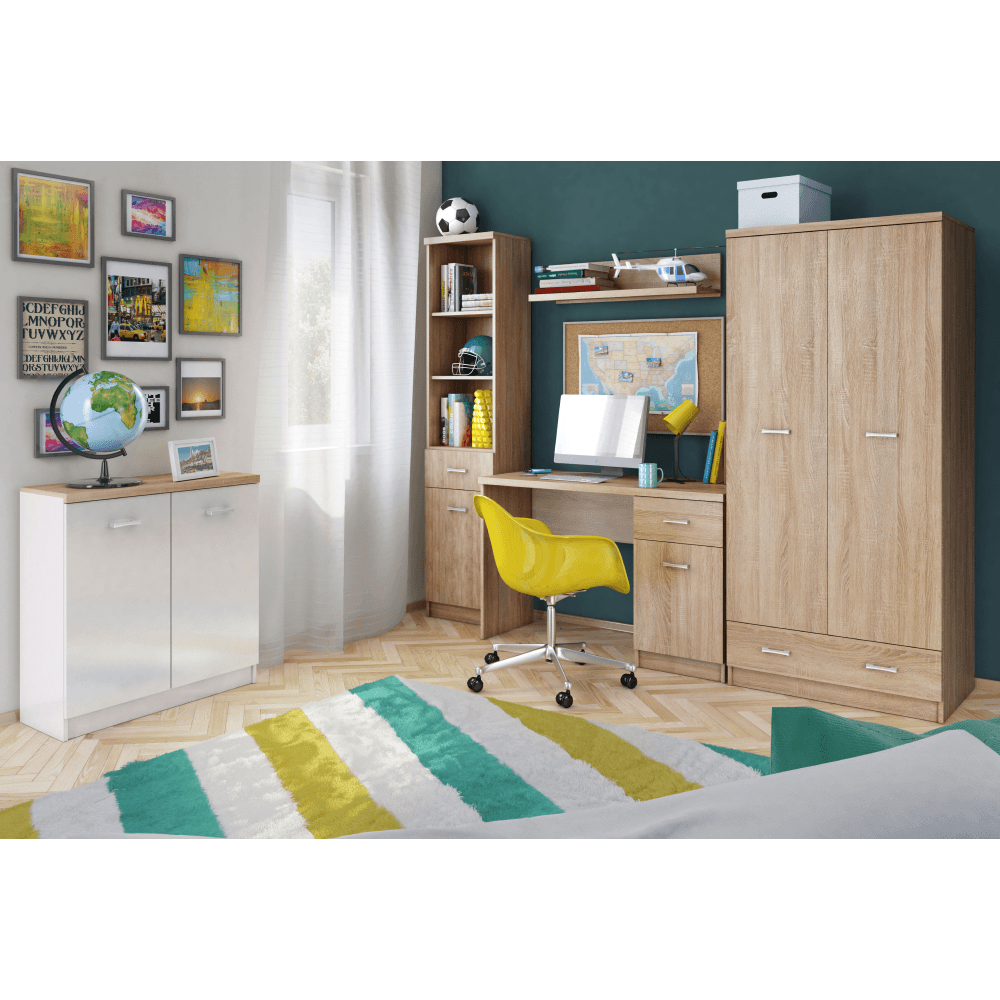 Dulap cu rafturi deschise 1D1S, stejar sonoma, universal, TOPTY TIP 33 — imaginea 4
