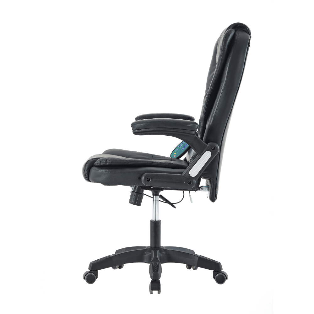 Scaun de birou cu functie de masaj, negru, TYLER NEW — imaginea 2