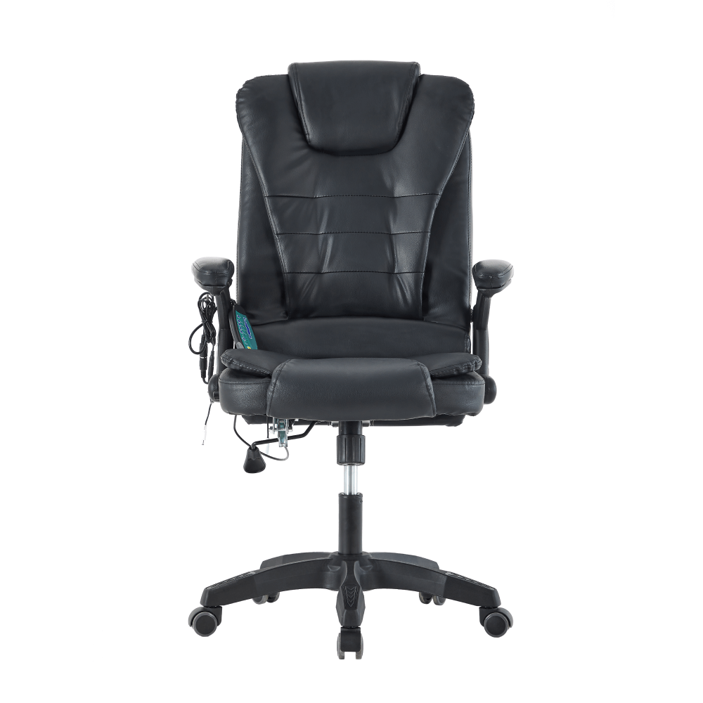 Scaun de birou cu functie de masaj, negru, TYLER NEW — imaginea 4