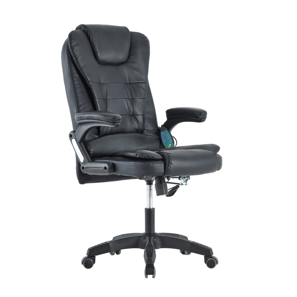 Scaun de birou cu functie de masaj, negru, TYLER NEW — imaginea 6