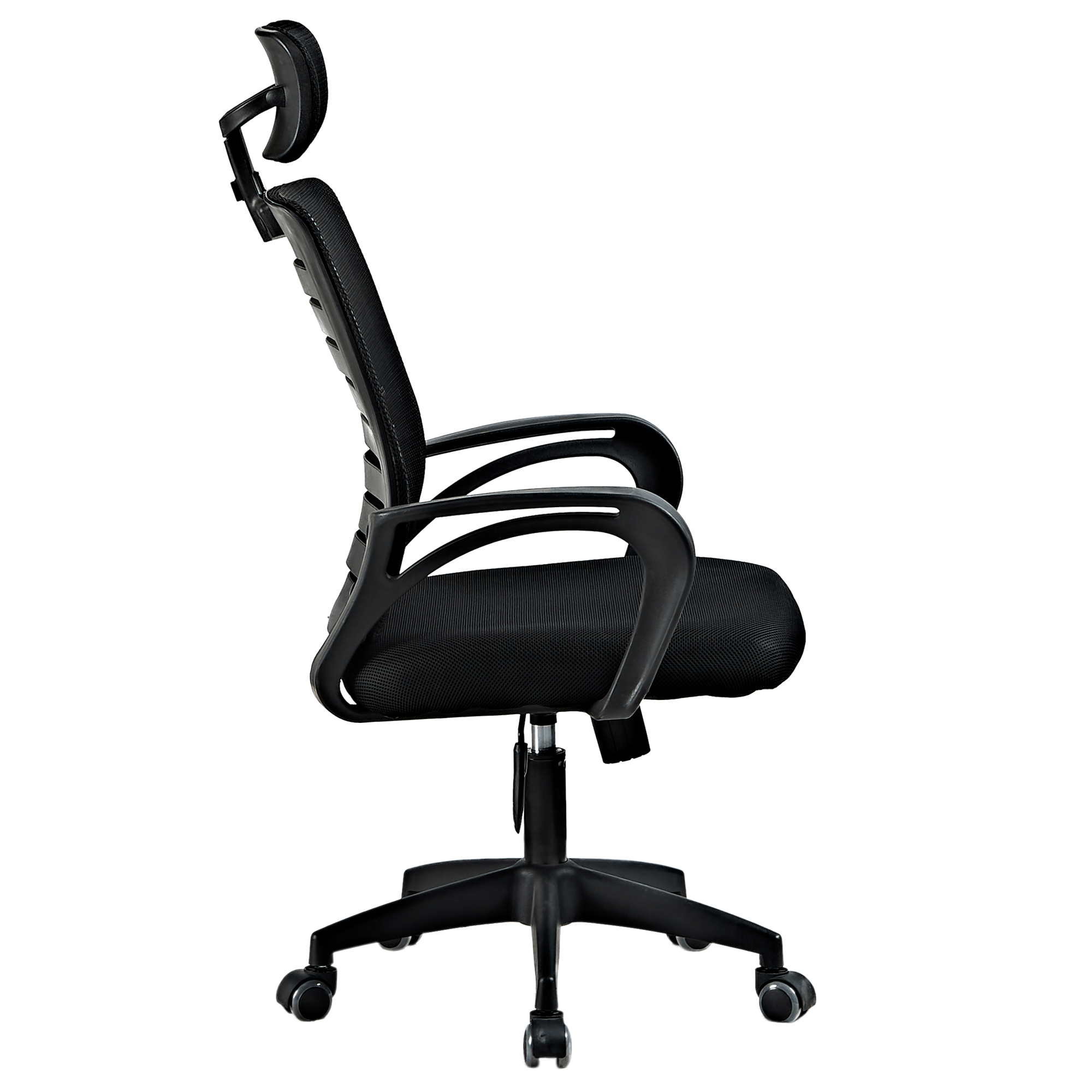 Scaun de birou, negru, TORES — imaginea 2