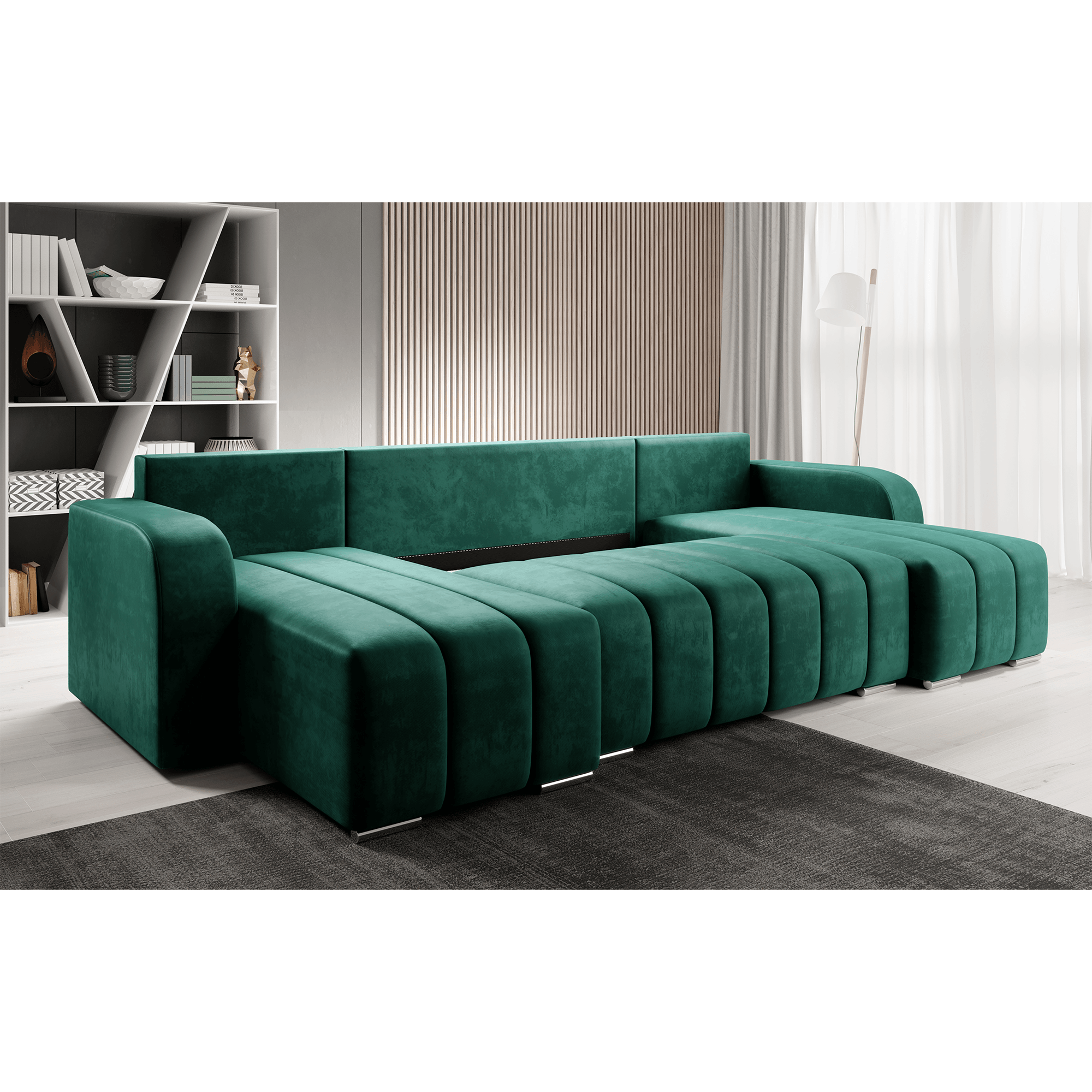Set universal canapea, culoare smarald, PORIMA U — imaginea 4