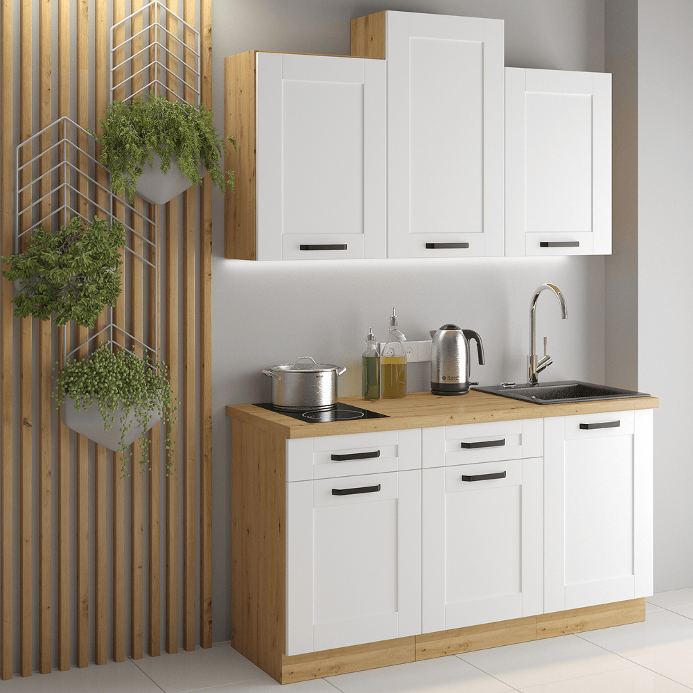 Dulap superior, alb/stejar artizan, LULA 40 NAGU-36 1F — imaginea 7