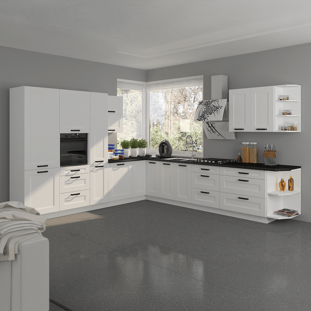 Dulap inalt, alb, LULA 60 DKS-210 3S 1F — imaginea 4