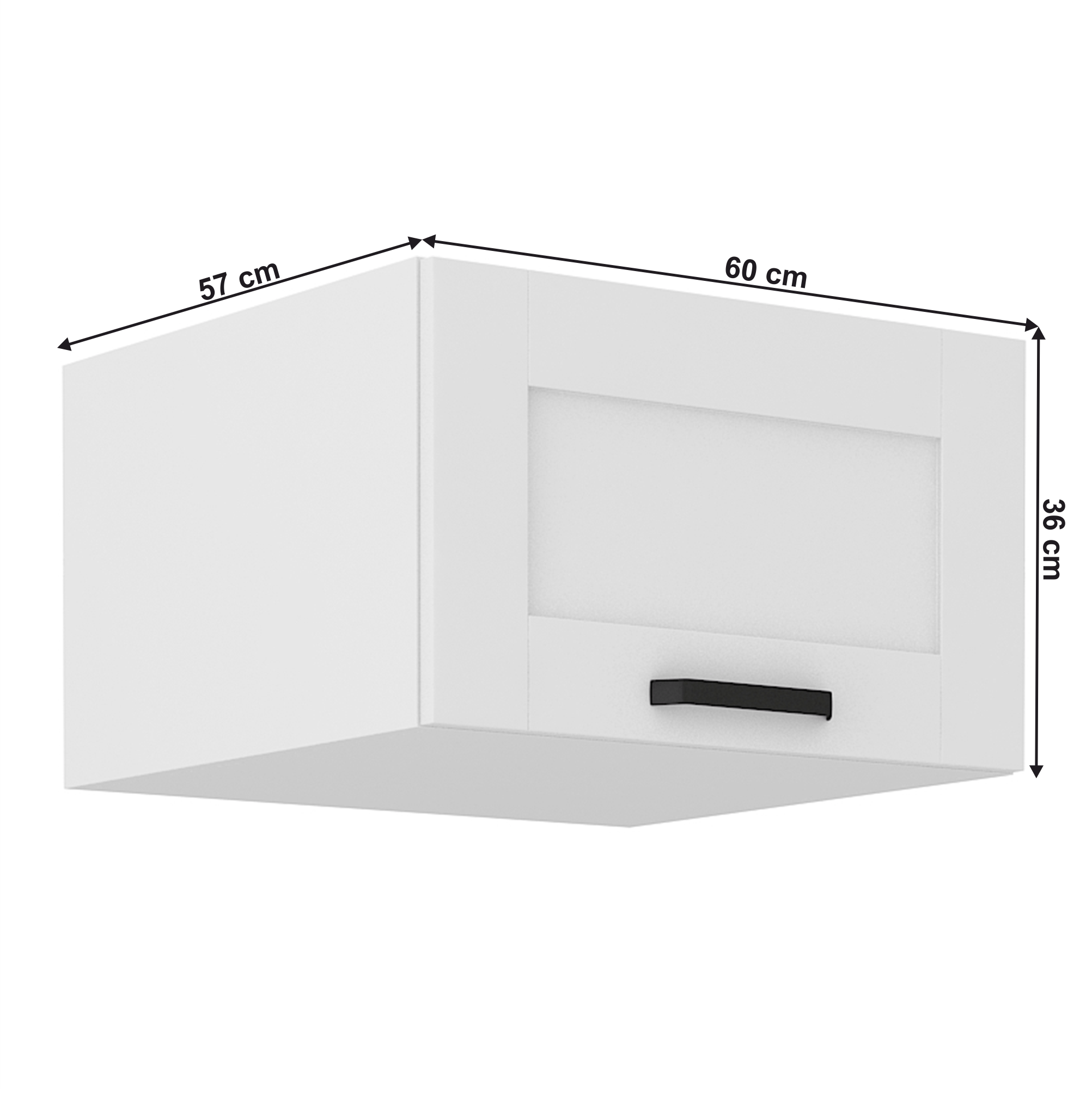 Dulap superior, alb, LULA 60 NAGU-36 1F — imaginea 4