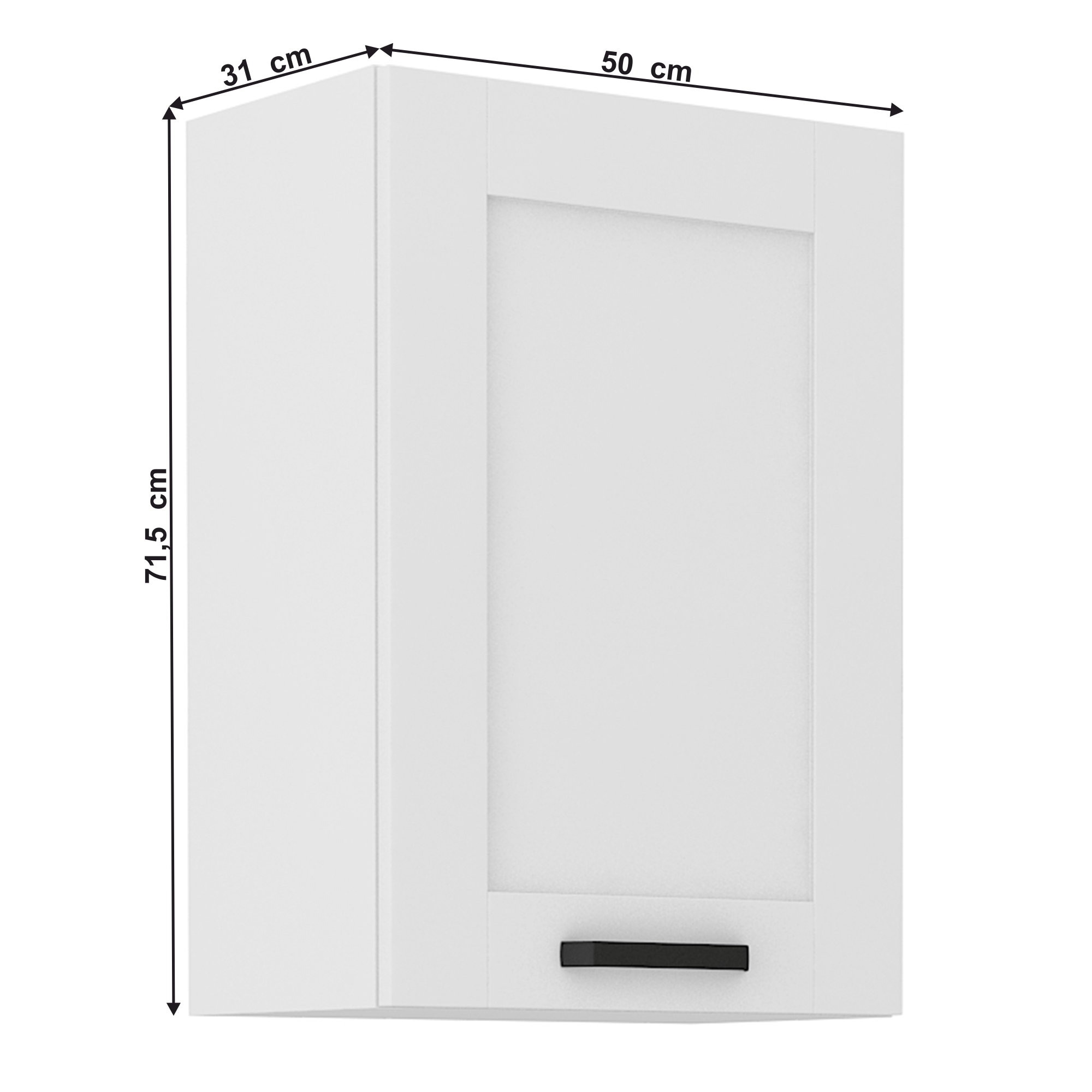 Dulap superior, alb, LULA 50 G-72 1F — imaginea 7