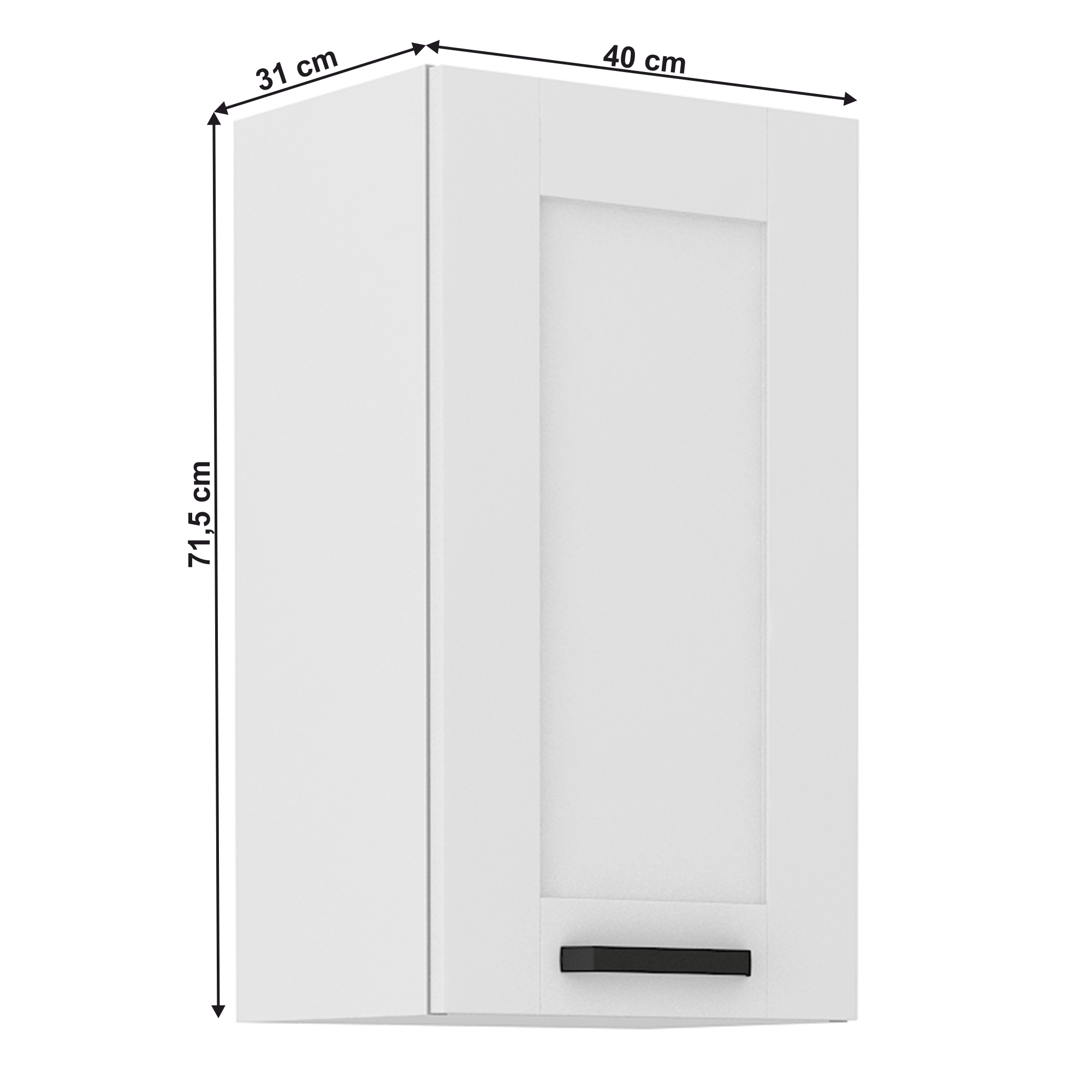 Dulap superior, alb, LULA 40 G-72 1F — imaginea 4