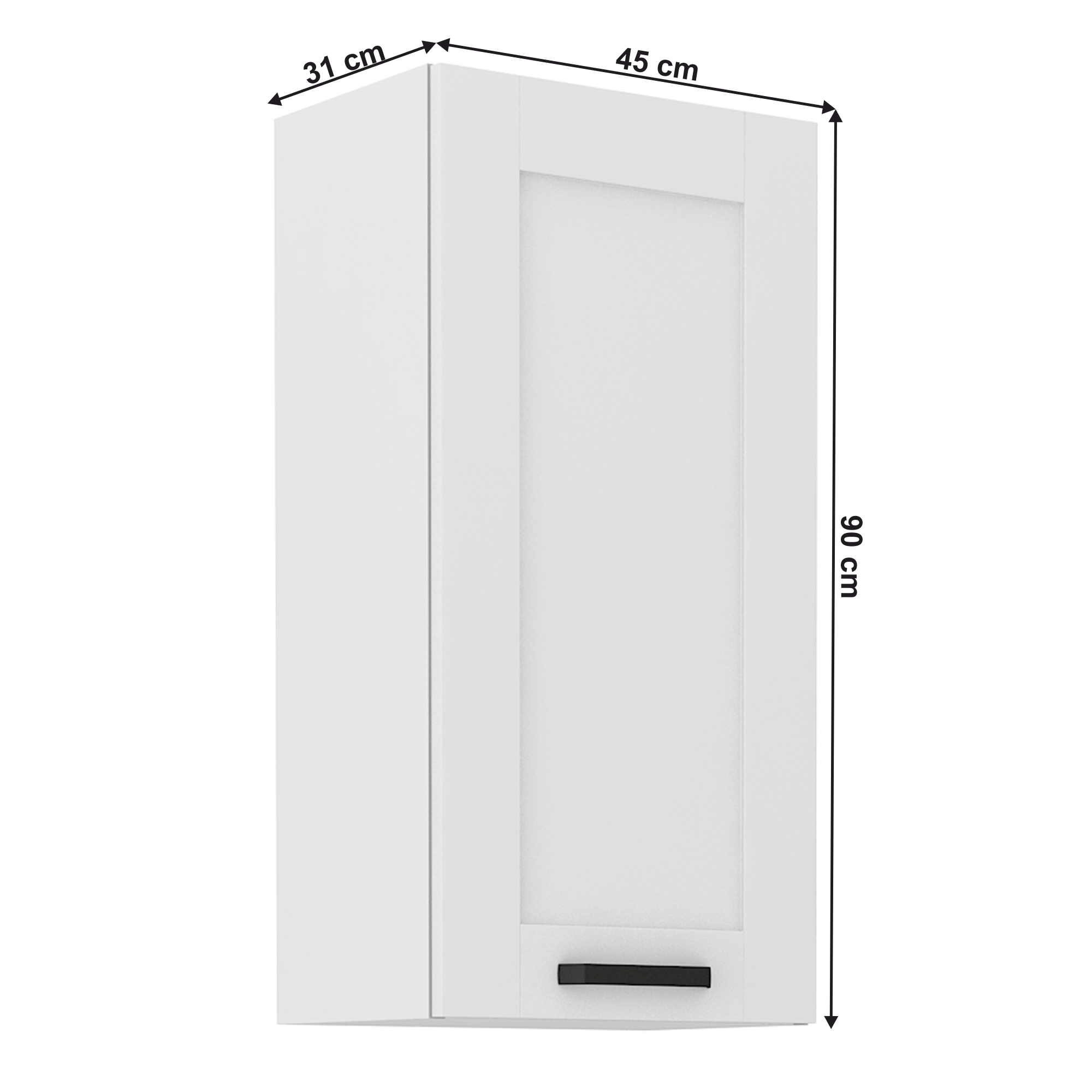 Dulap superior, alb, LULA 45 G-90 1F — imaginea 12