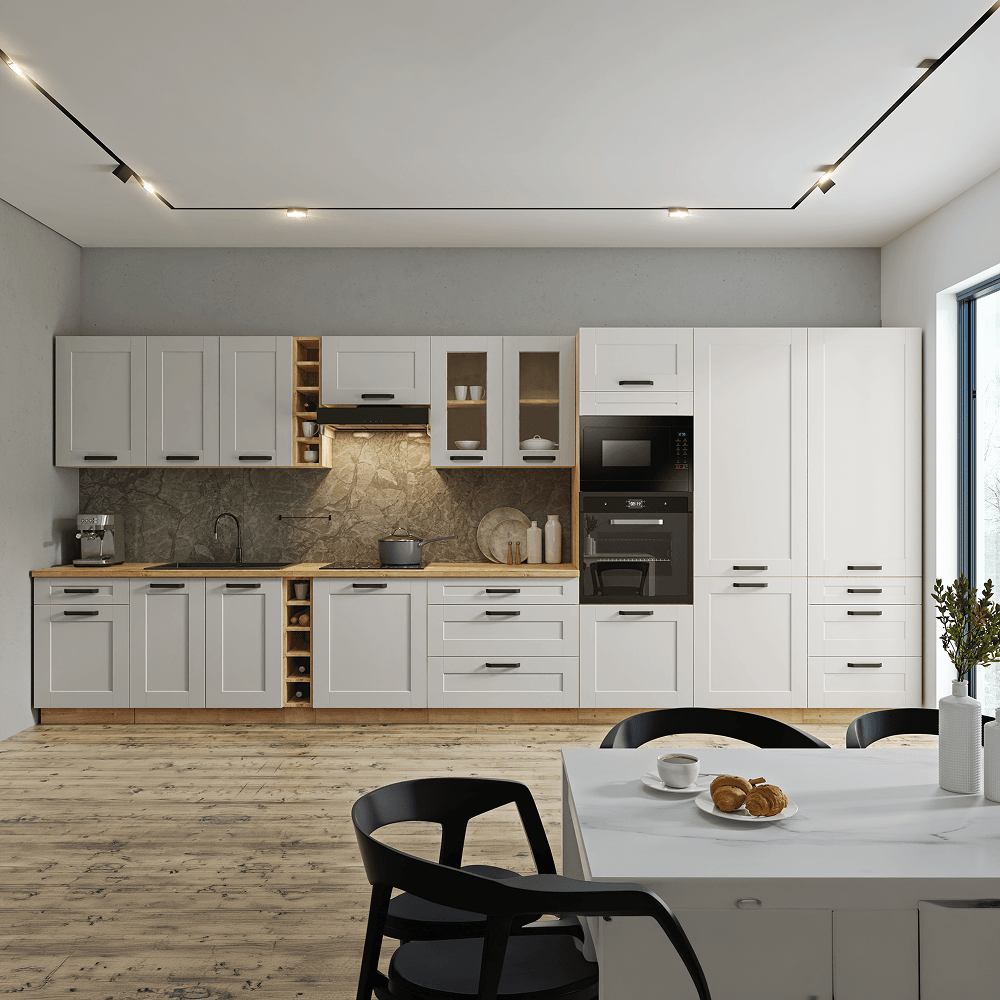 Dulap superior, alb/stejar artizan, LULA 60 GU-36 1F — imaginea 5