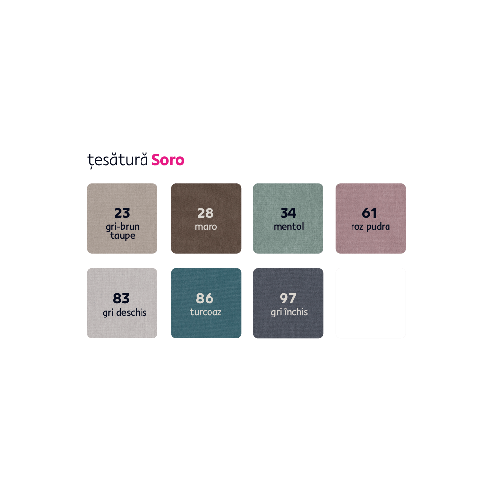 Canapea extensibila, gri-maroniu, dreapta, OREO ROH — imaginea 2