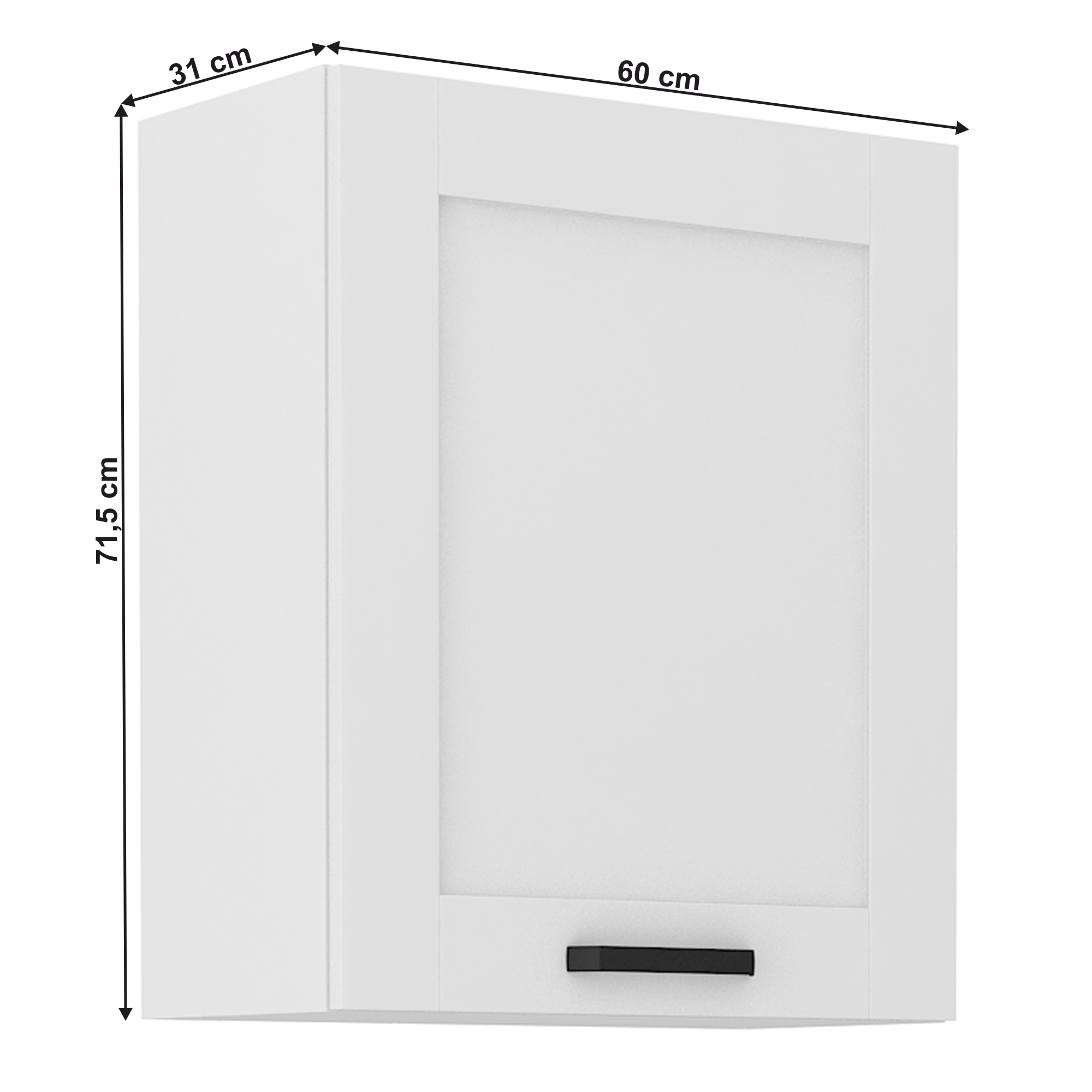 Dulap superior, alb, LULA 60 G-72 1F — imaginea 9