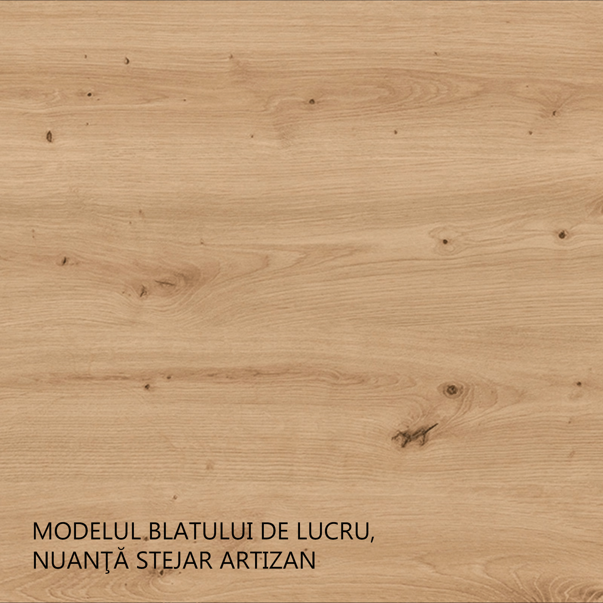 Dulap pentru chiuveta, alb/stejar artizan, LULA 80 ZL 2F BB — imaginea 3