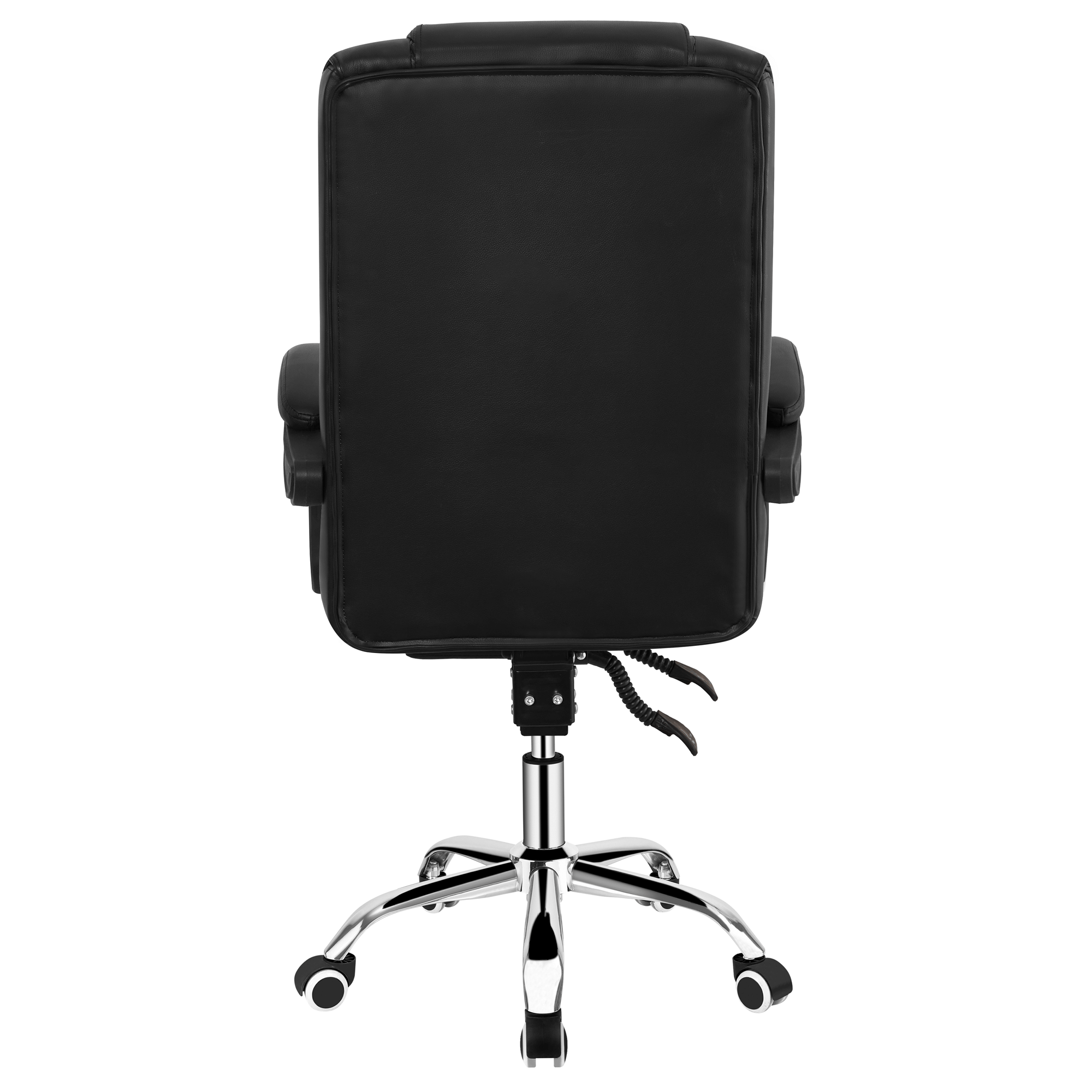 Scaun de birou, piele eco neagra, ARNAUD 2 NEW — imaginea 3