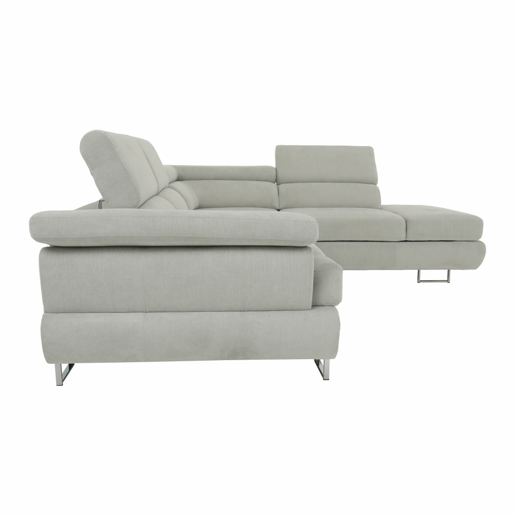 Set canapea, gri deschis, material textil, dreapta, BUTON P — imaginea 3