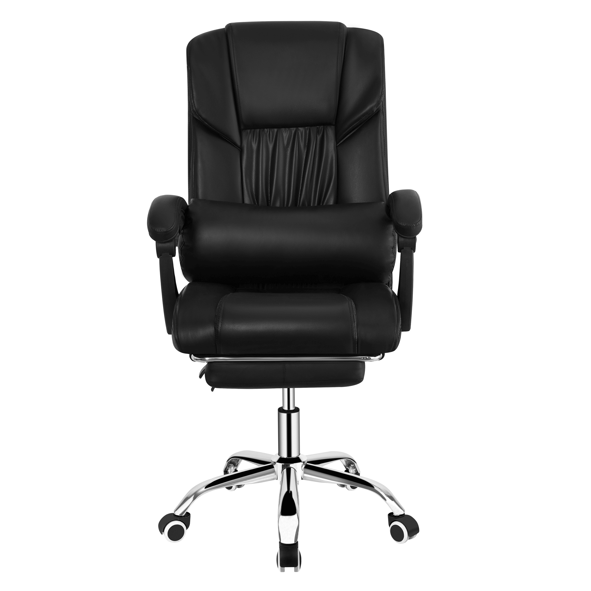 Scaun de birou, piele eco neagra, ARNAUD 2 NEW — imaginea 4