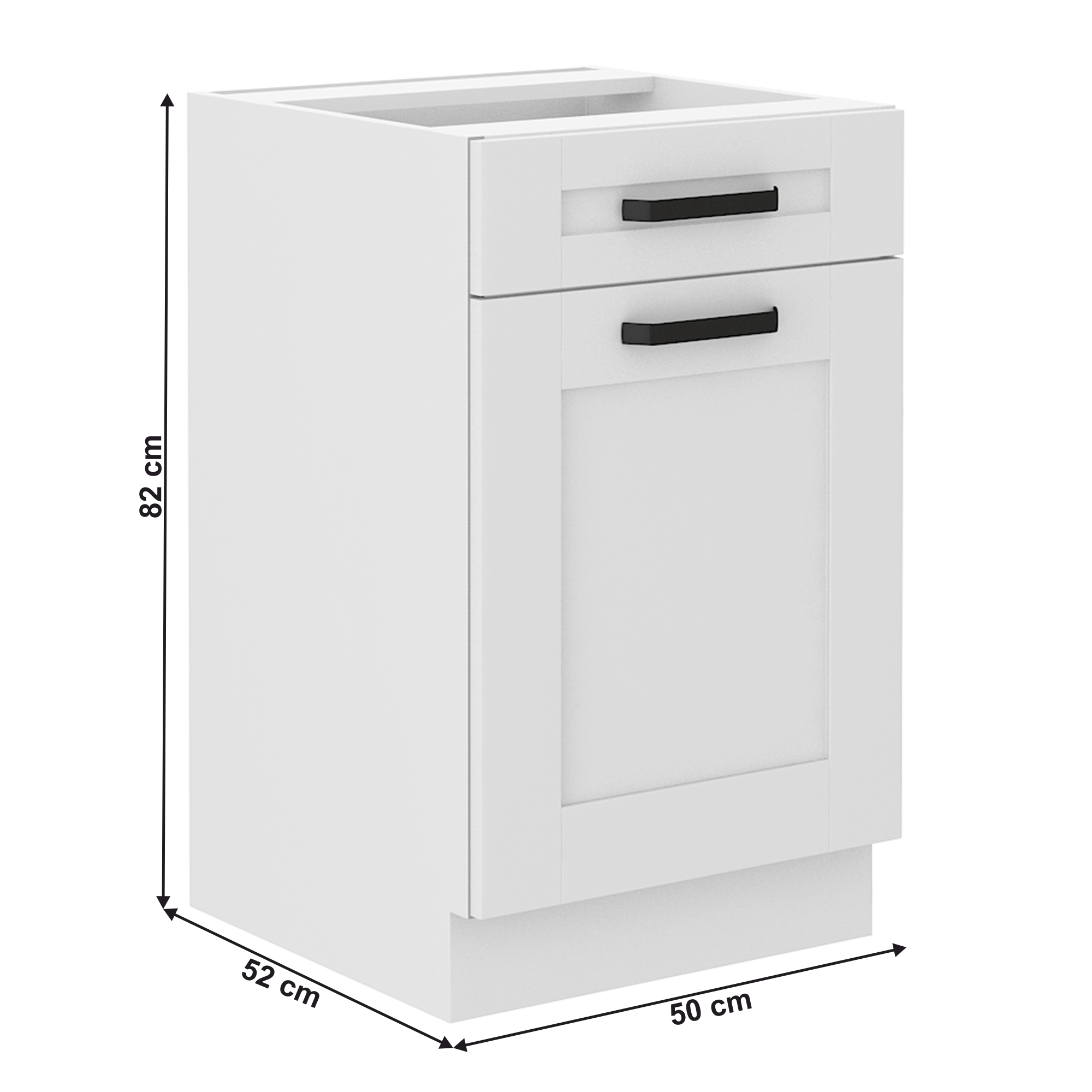 Dulap inferior, alb , LULA 50 D 1F 1S BB — imaginea 15