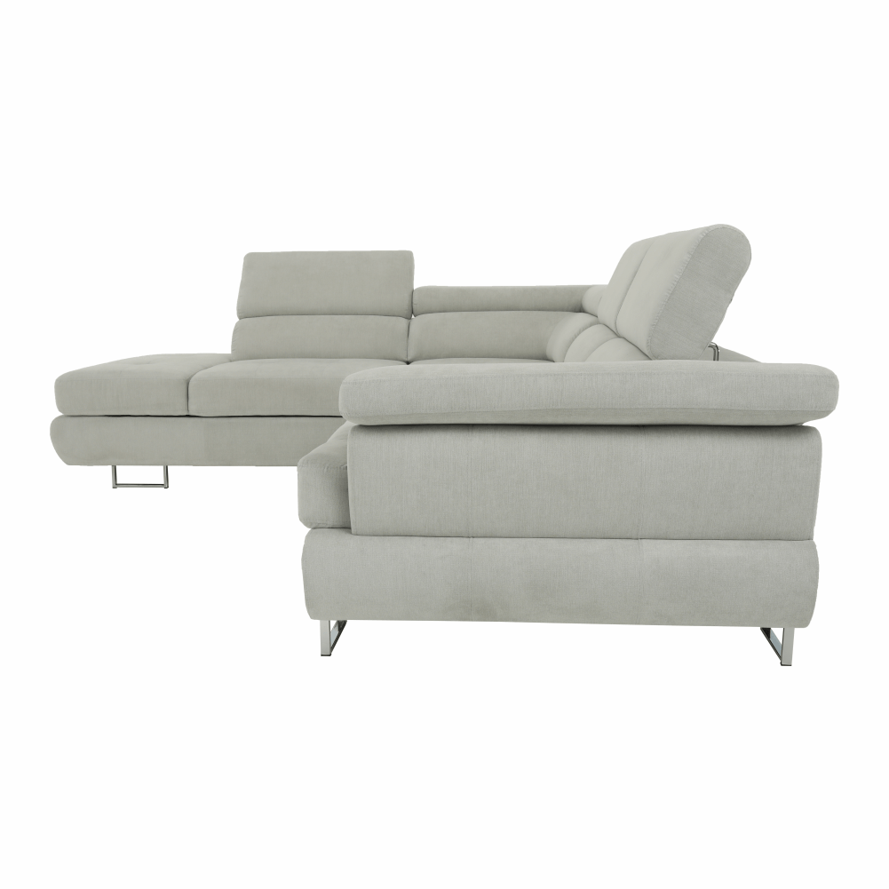 Set canapea, gri deschis, material textil, stanga, BUTON P — imaginea 6