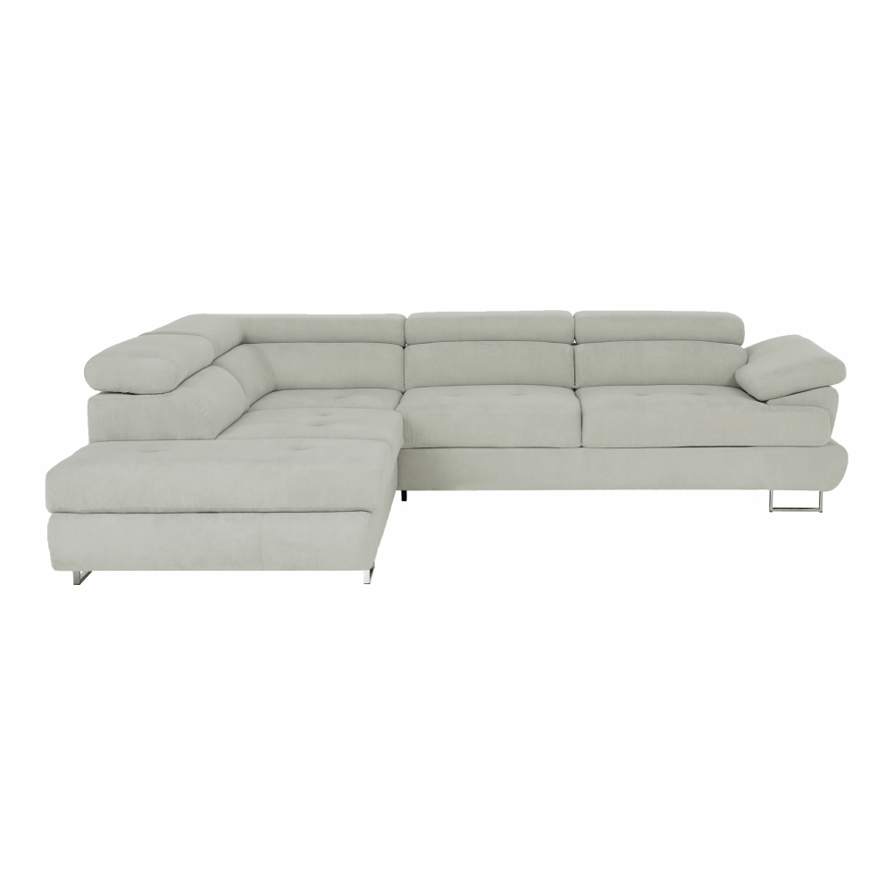 Set canapea, gri deschis, material textil, stanga, BUTON P — imaginea 7