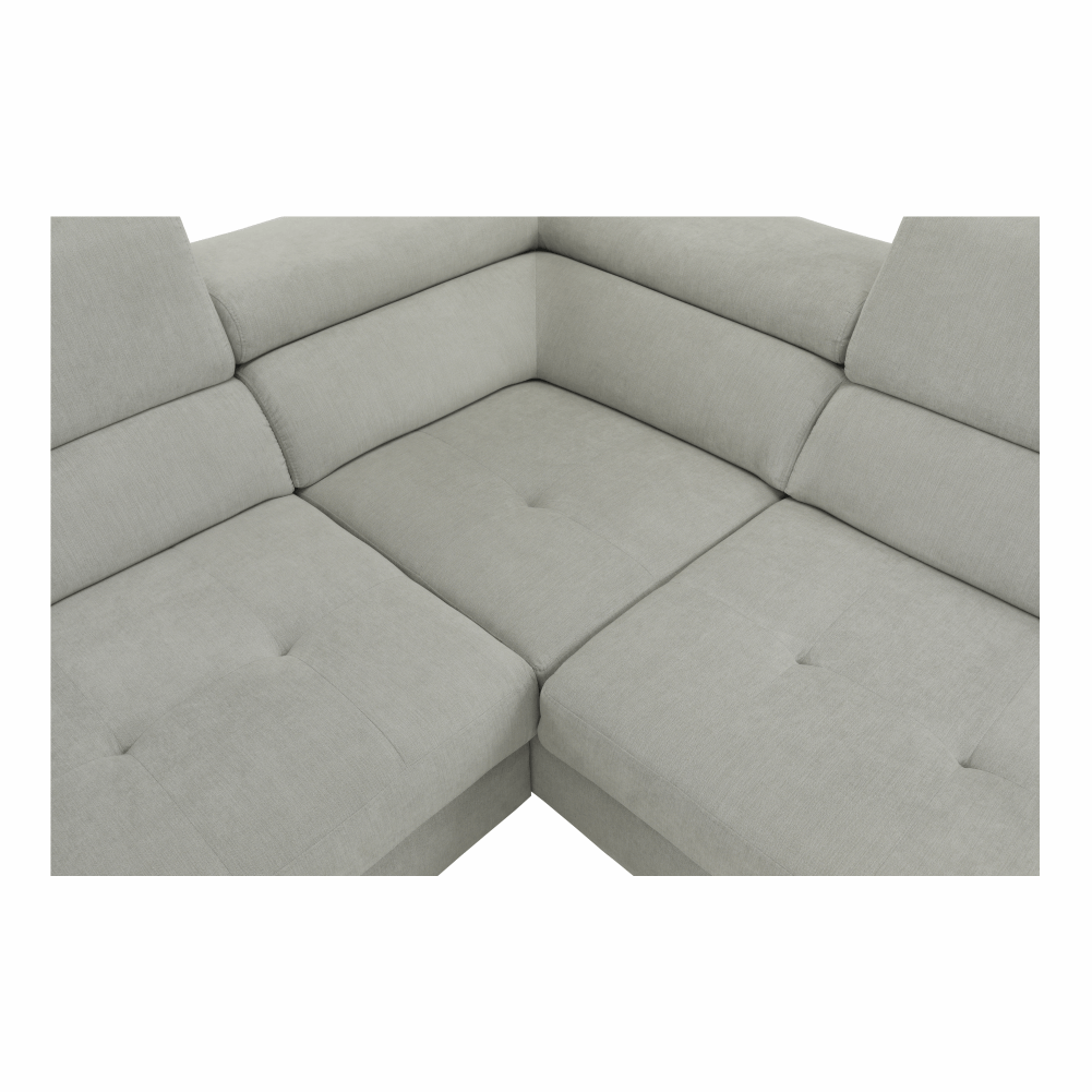 Set canapea, gri deschis, material textil, dreapta, BUTON P — imaginea 7