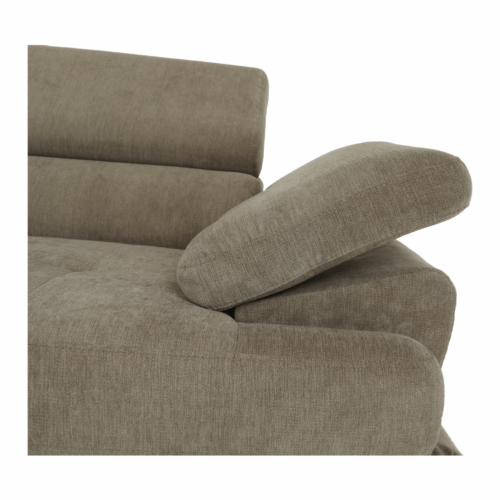 Set canapea, maro deschis melanj, material textil, stanga, BUTON P — imaginea 5