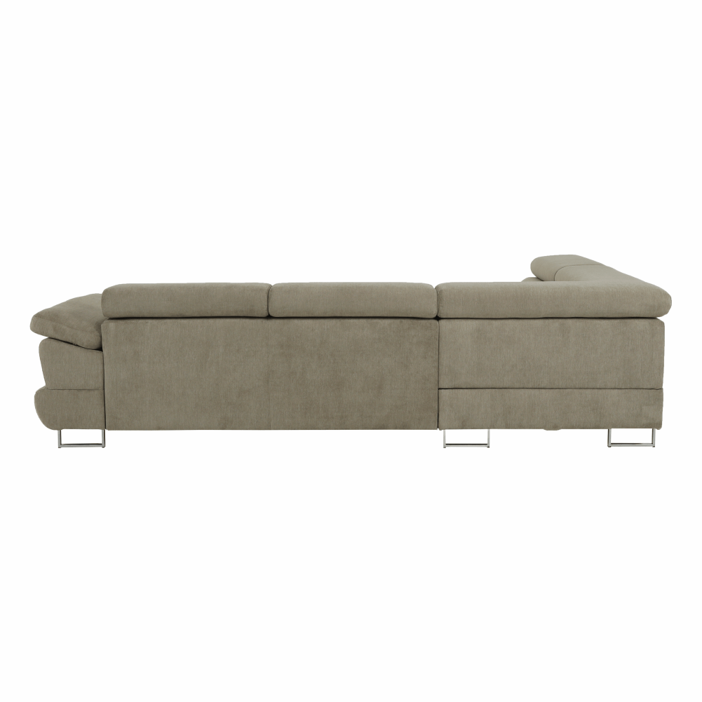 Set canapea, maro deschis melanj, material textil, stanga, BUTON P — imaginea 9