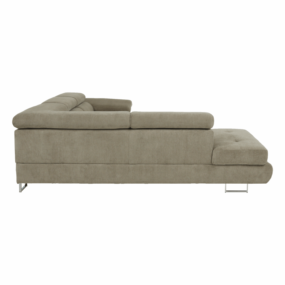 Set canapea, maro deschis melanj, material textil, stanga, BUTON P — imaginea 11