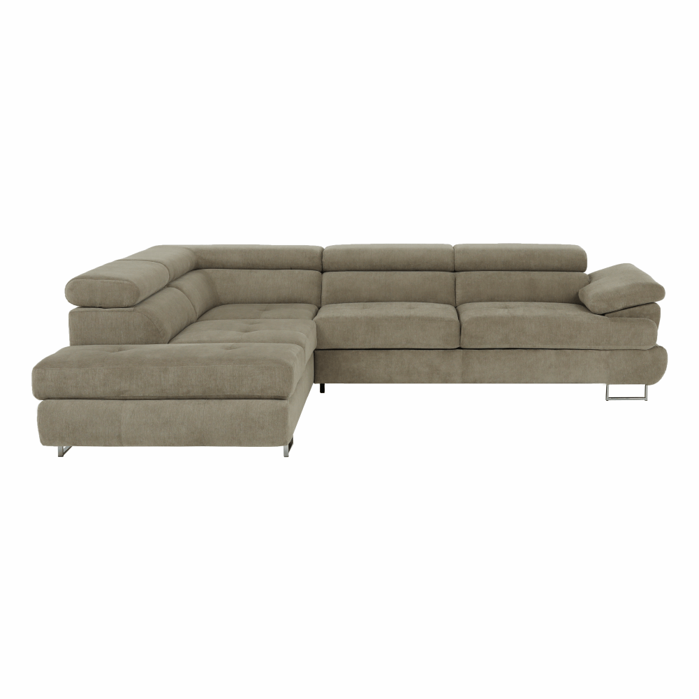 Set canapea, maro deschis melanj, material textil, stanga, BUTON P — imaginea 12