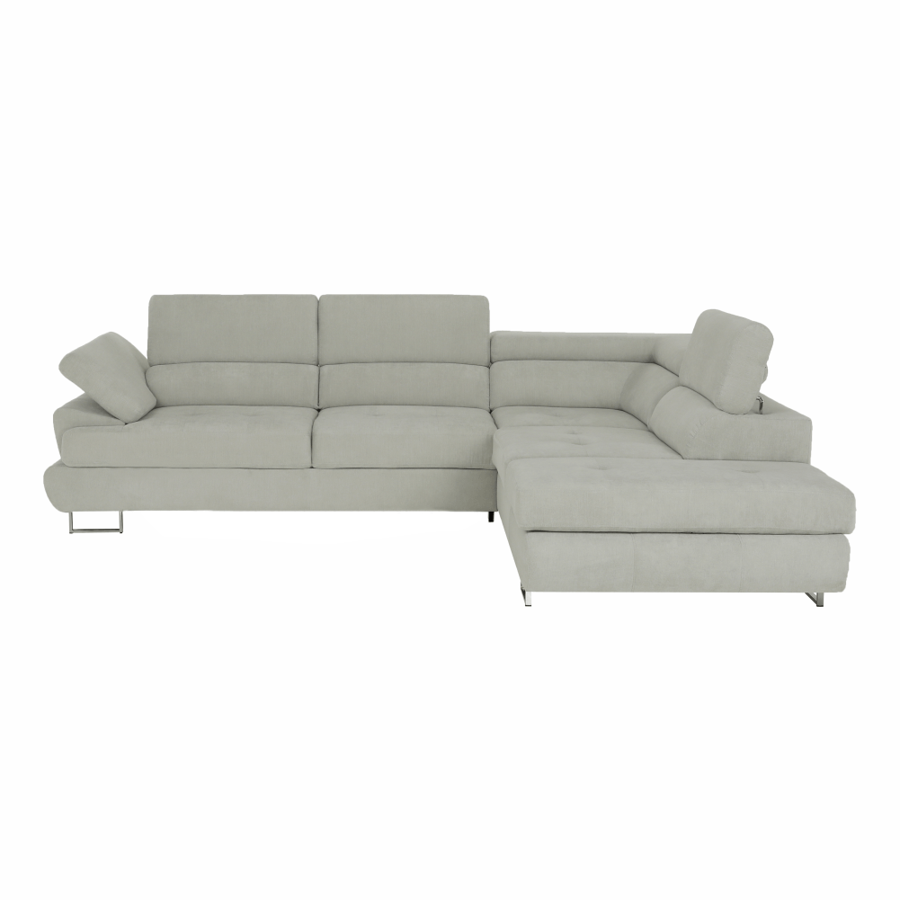 Set canapea, gri deschis, material textil, dreapta, BUTON P — imaginea 14