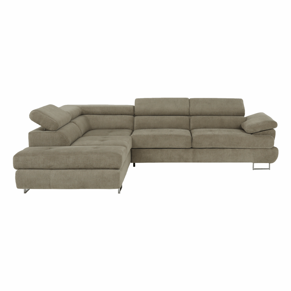 Set canapea, maro deschis melanj, material textil, stanga, BUTON P — imaginea 13