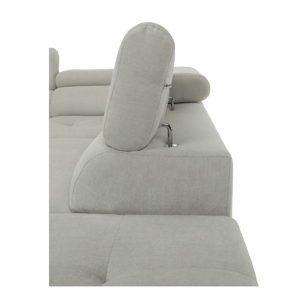 Set canapea, gri deschis, material textil, dreapta, BUTON P — imaginea 16