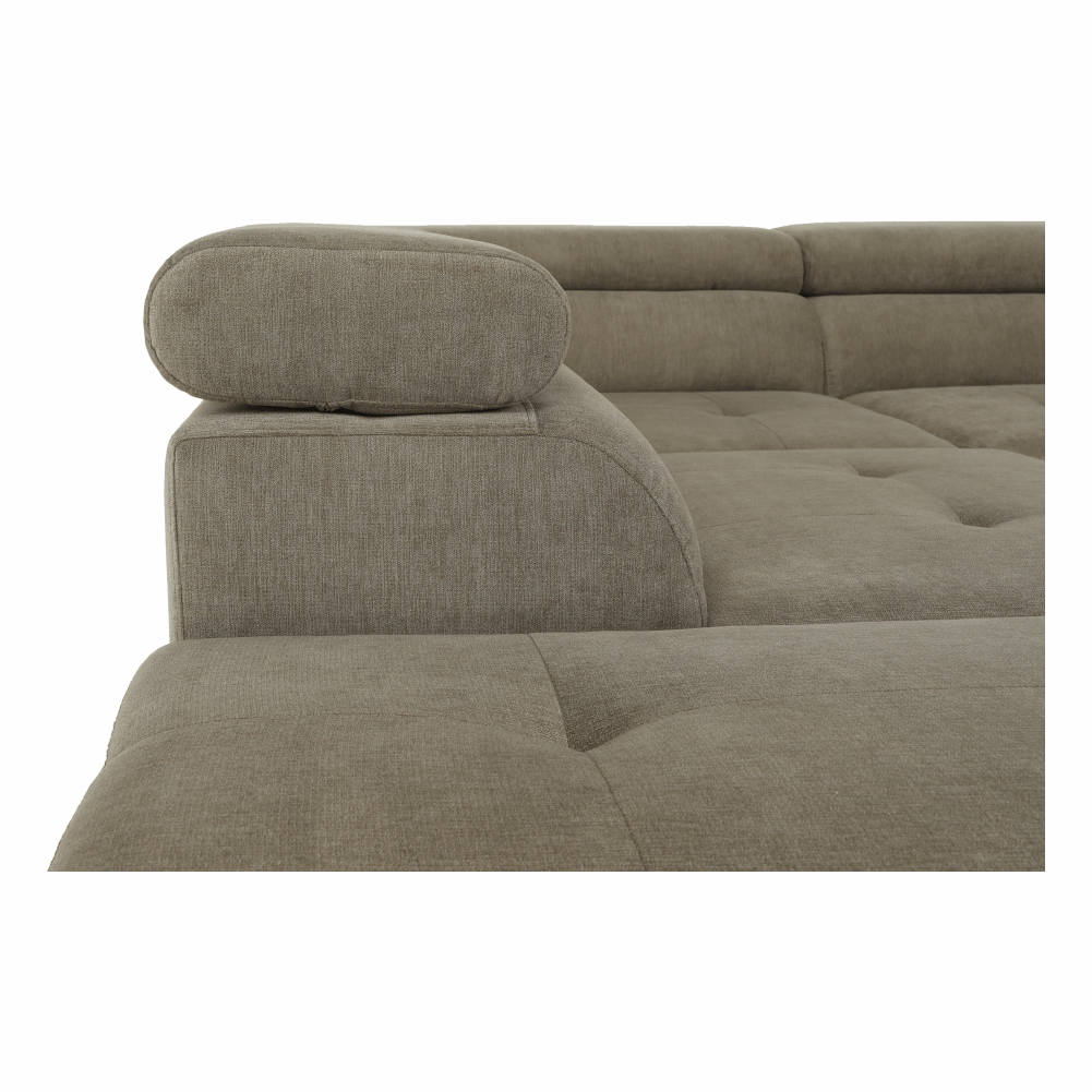 Set canapea, maro deschis melanj, material textil, stanga, BUTON P — imaginea 15