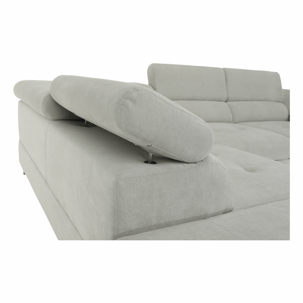 Set canapea, gri deschis, material textil, stanga, BUTON P — imaginea 16