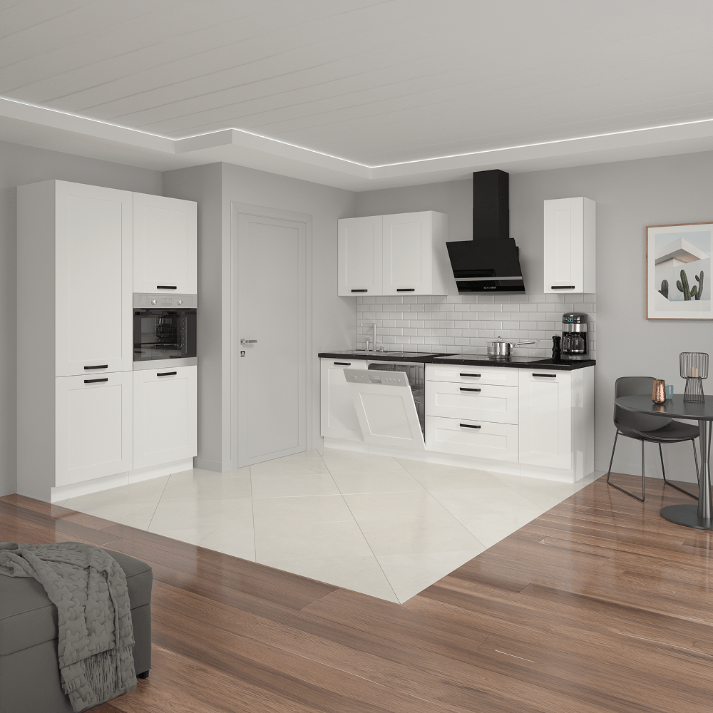 Dulap pentru chiuveta, alb, LULA 80 ZL 2F BB — imaginea 4