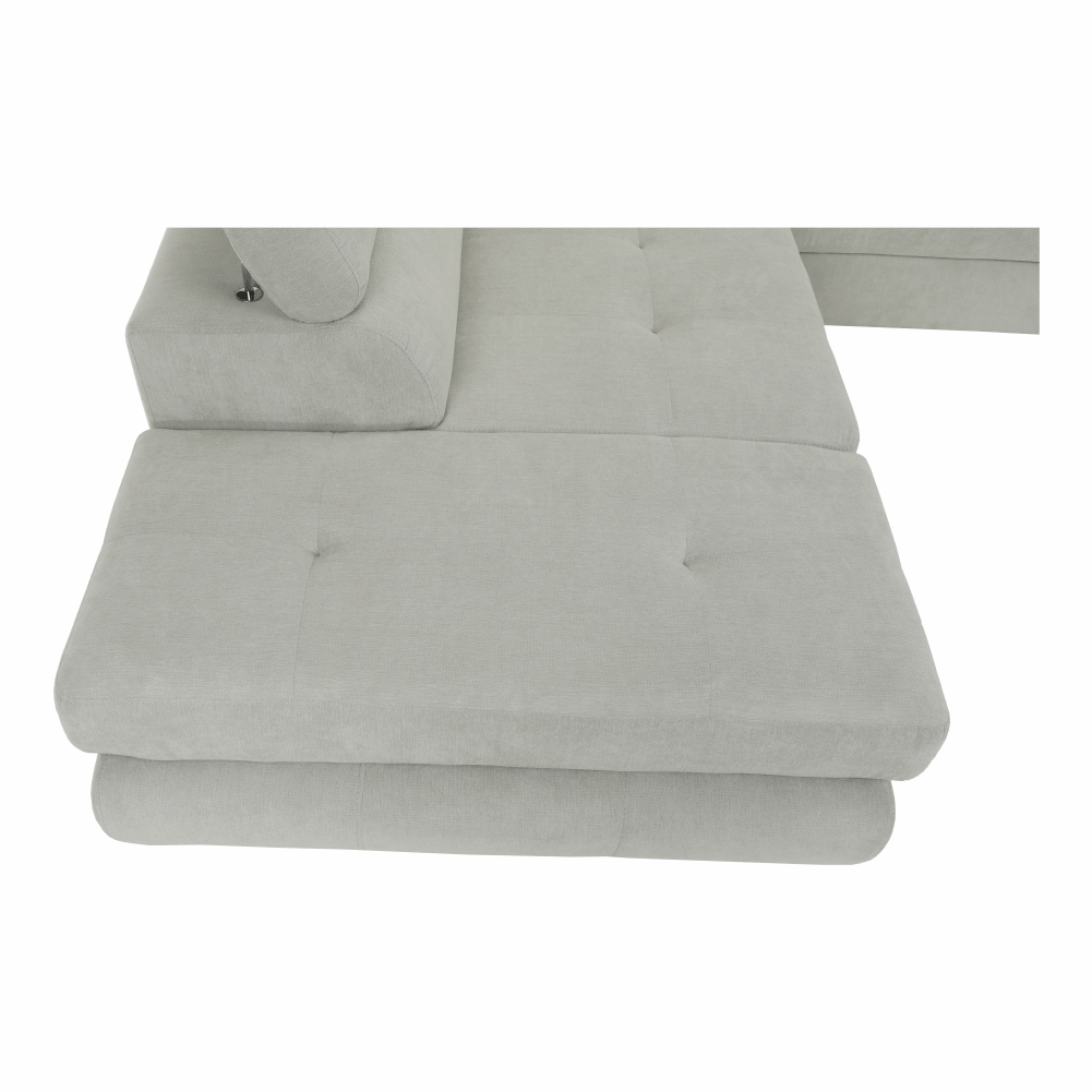 Set canapea, gri deschis, material textil, stanga, BUTON P — imaginea 17