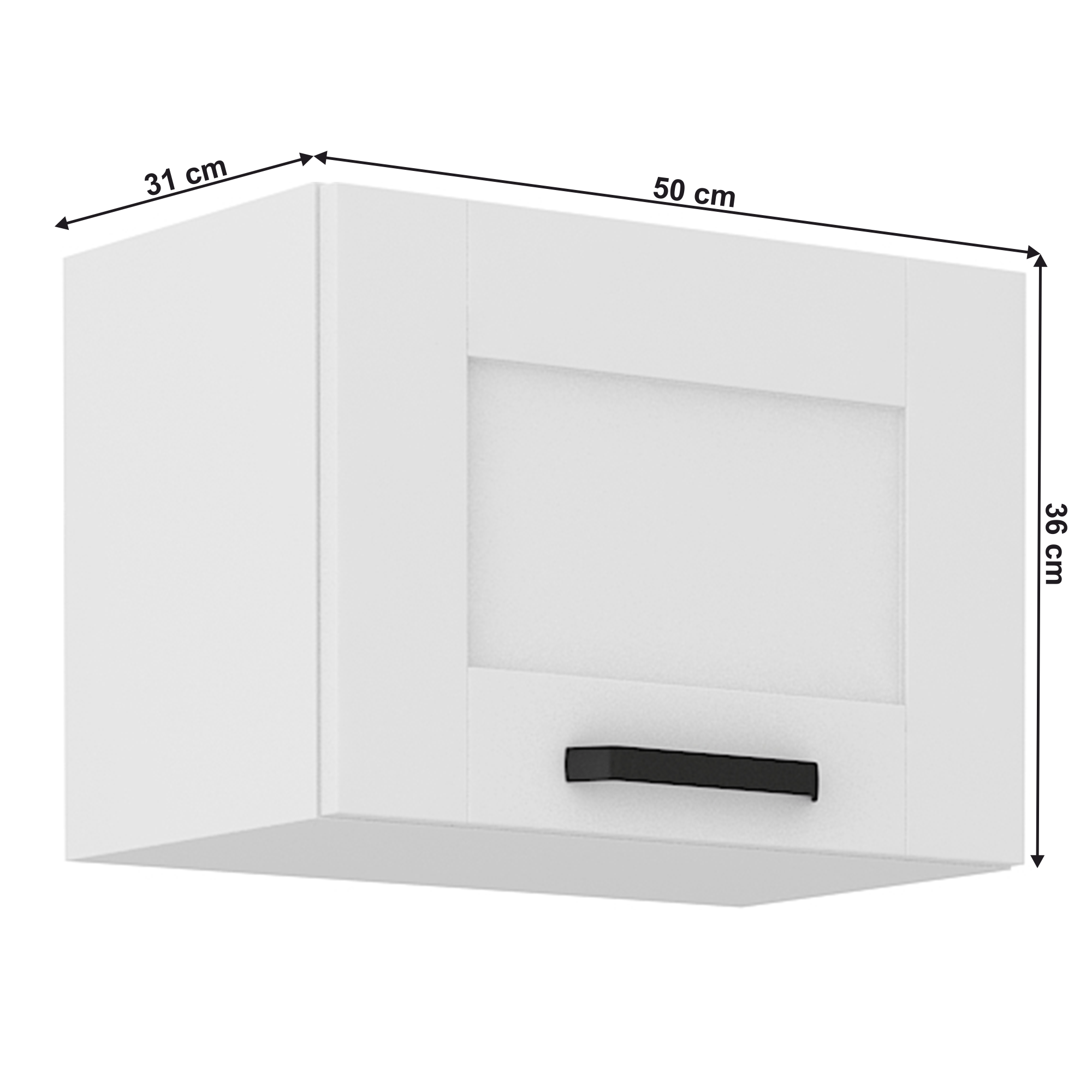 Dulap superior, alb, LULA 50 GU-36 1F — imaginea 15