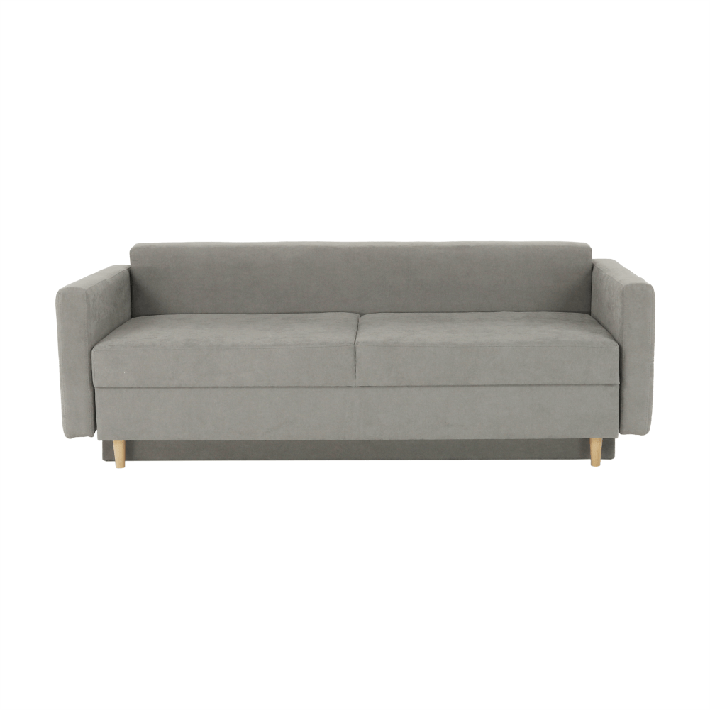 Canapea extensibila, gri textil Queens, AURELIA — imaginea 4