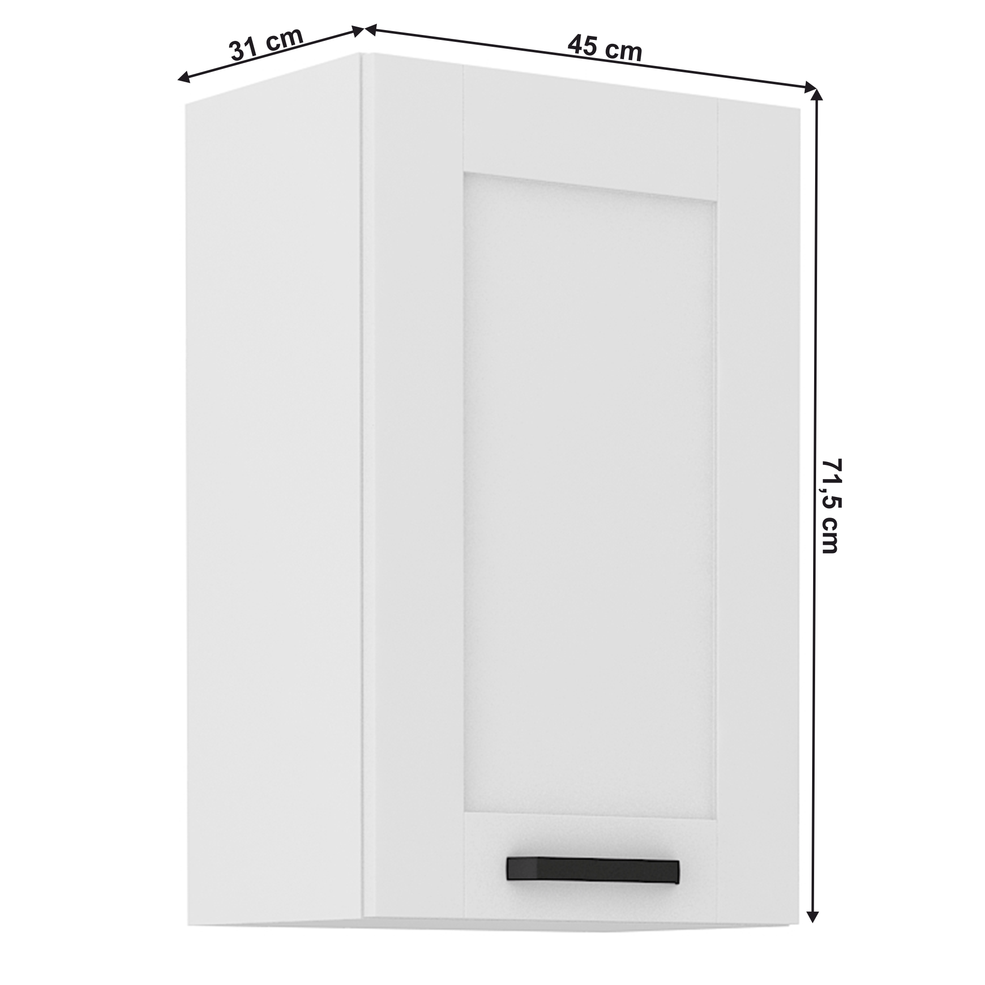 Dulap superior, alb, LULA 45 G-72 1F — imaginea 15