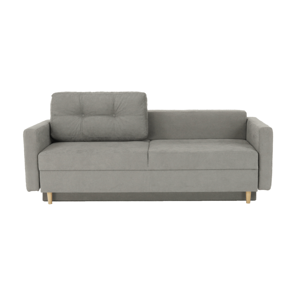 Canapea extensibila, gri textil Queens, AURELIA — imaginea 6