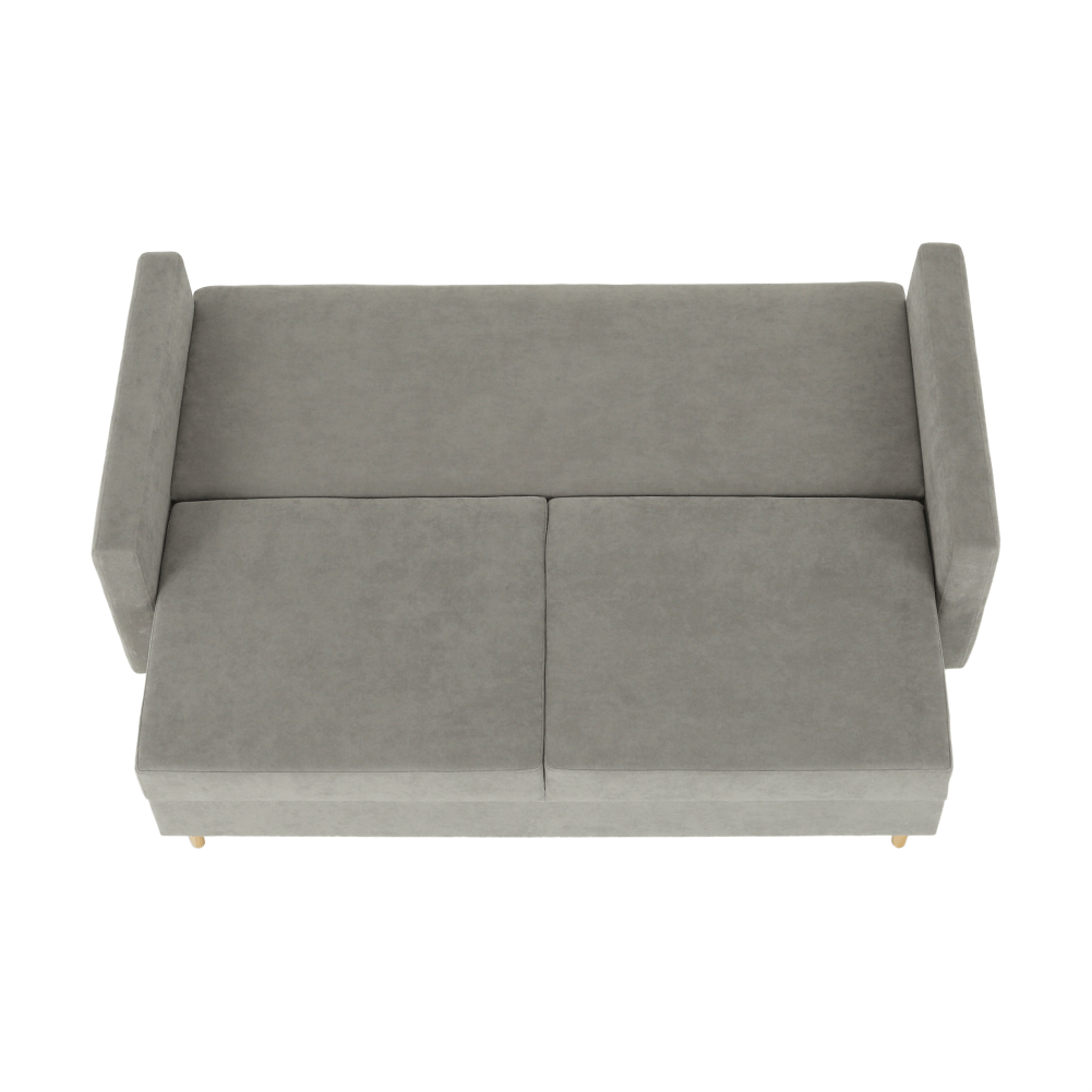 Canapea extensibila, gri textil Queens, AURELIA — imaginea 7
