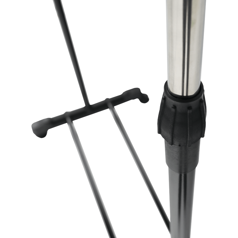 Cuier mobil, inox/plastic negru, DOLFO NEW — imaginea 3