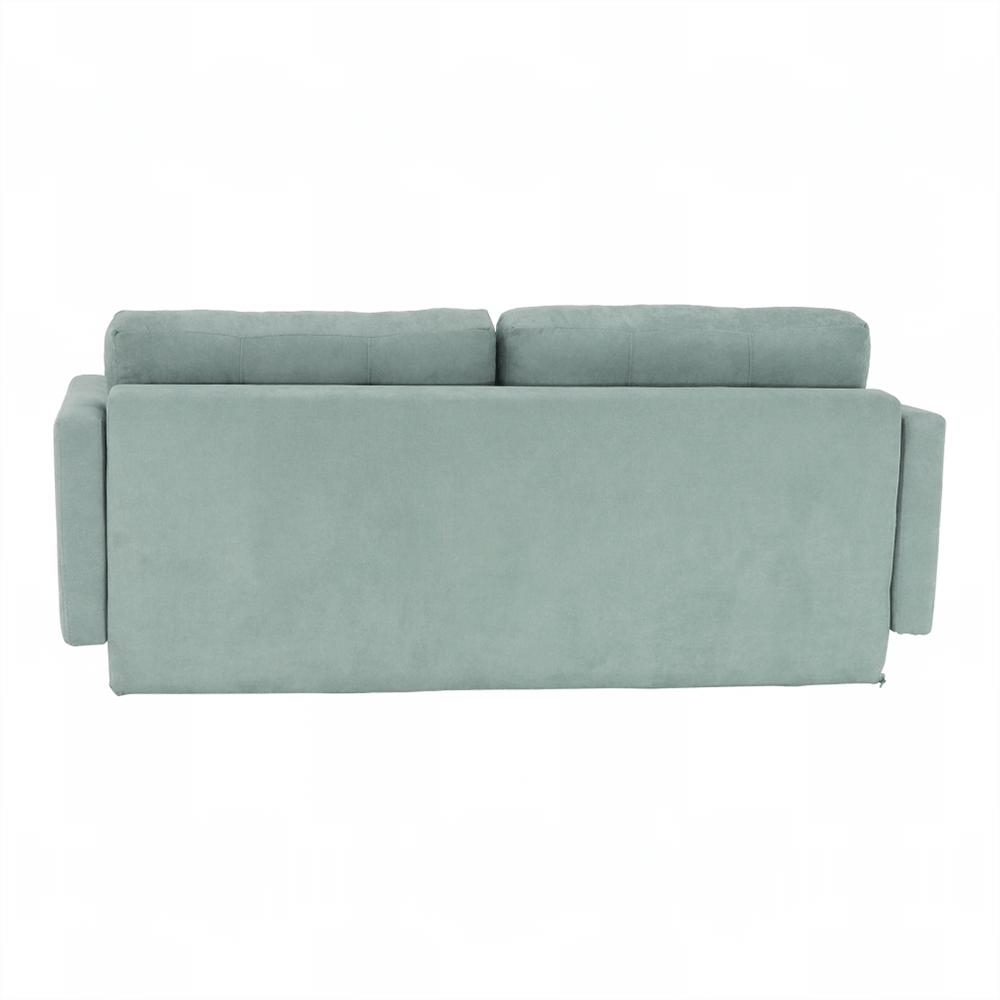 Canapea extensibila, verde menta textil Queens, AURELIA — imaginea 7