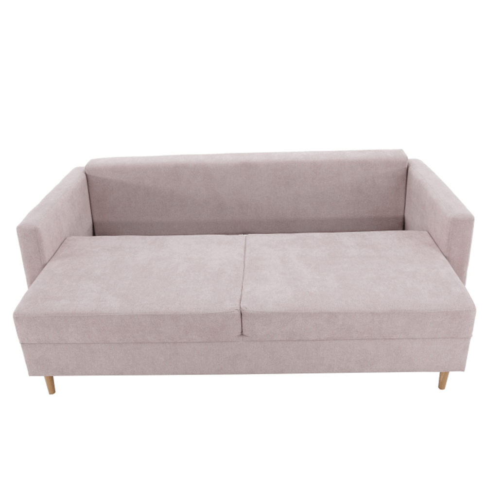 Canapea extensibila, roz antic textil Queens, AURELIA — imaginea 8