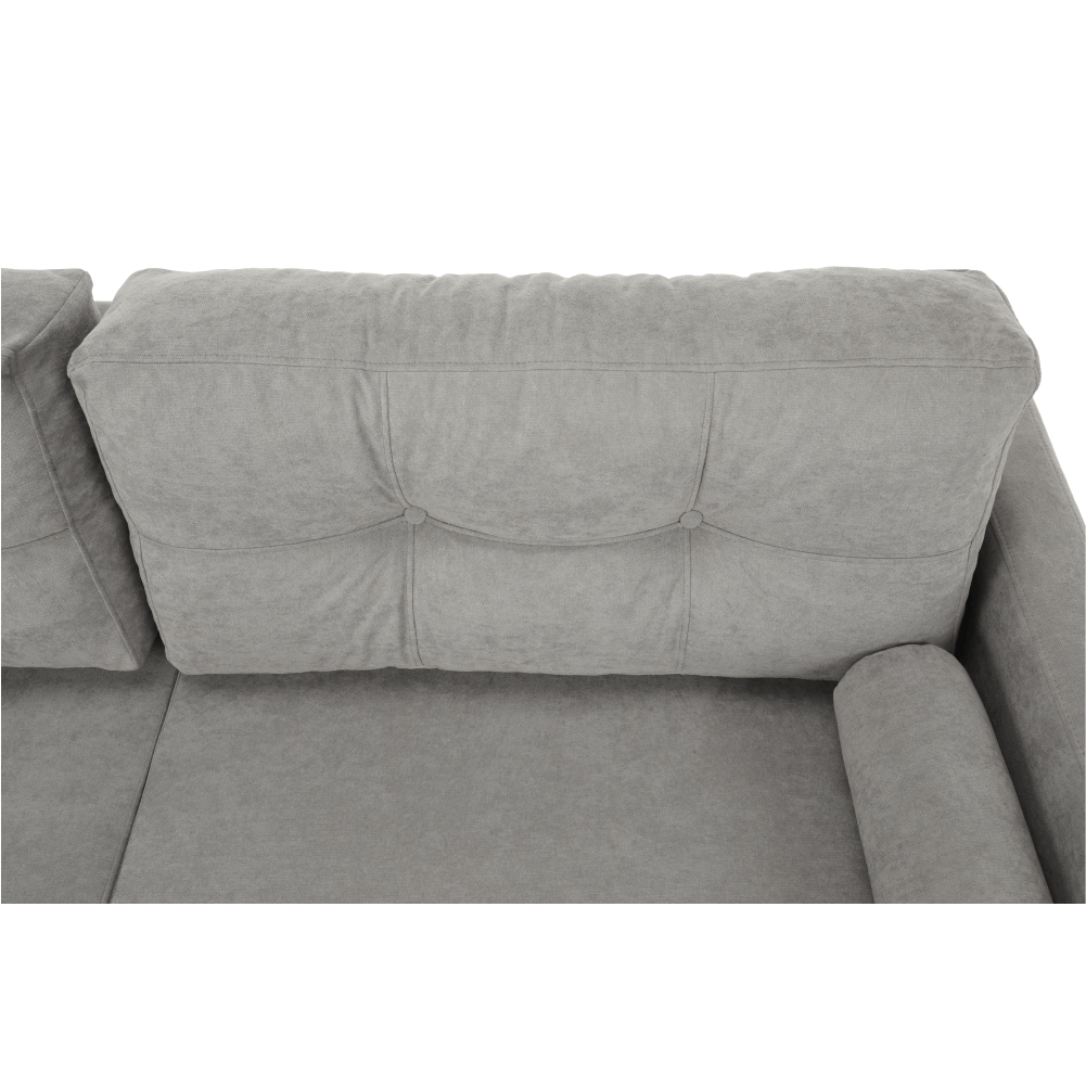 Canapea extensibila, gri textil Queens, AURELIA — imaginea 14